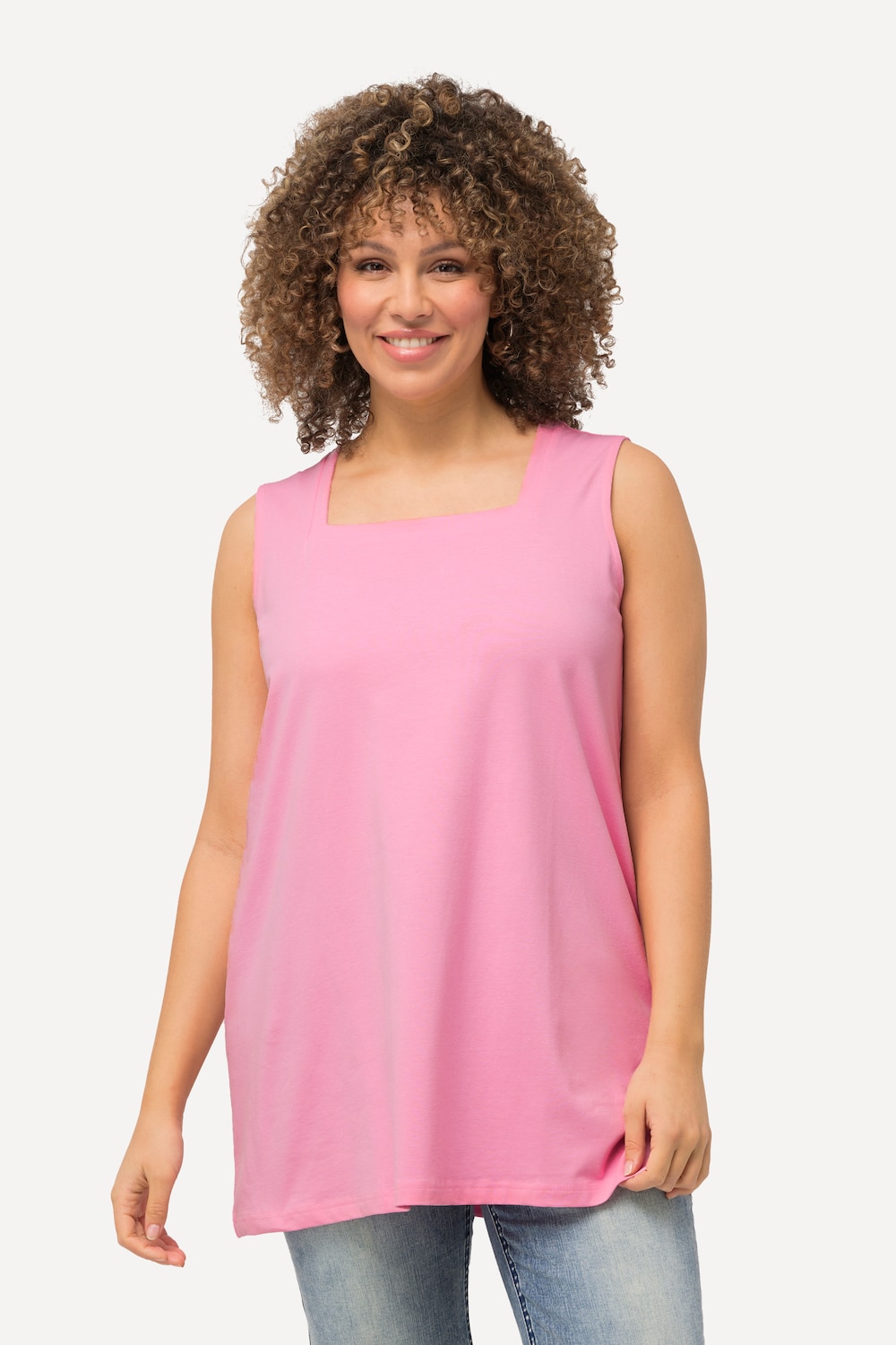 Große Größen Longtop, Damen, rosa, Größe: 42/44, Baumwolle, Ulla Popken