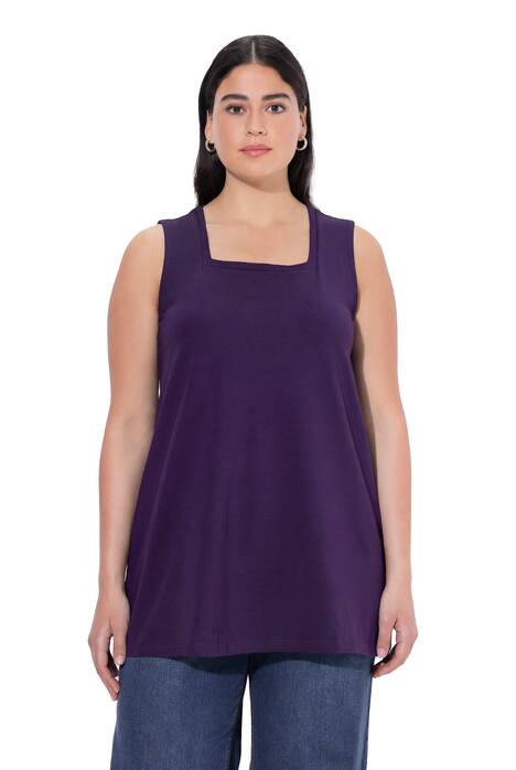 Dlouhý top, Classic, hranatý výstřih, bez rukávů