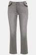 jeans Sammy, smal 5-pocket model, details in leerlook