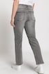 jeans Sammy, smal 5-pocket model, details in leerlook