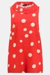 Egg Dot Print Linen Blend Tank Tunic Blouse