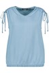 Lyocellový halenkový top, džínový vzhled, výstřih do V, bez rukávů