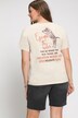 T-Shirt, oversized, Rücken Print, Rundhals, Halbarm