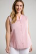 Button Front Pastel Tank Blouse