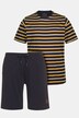 Pyjamas, homewear, kort, randig topp, shorts