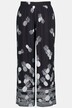 Pineapple Border Print Elastic Waist Palazzo Pants