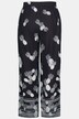 Pineapple Border Print Elastic Waist Palazzo Pants