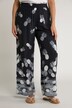 Pineapple Border Print Elastic Waist Palazzo Pants