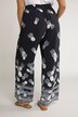 Pineapple Border Print Elastic Waist Palazzo Pants