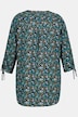 Tunika, bedruckt, A-Linie, Tunika-Ausschnitt, Langarm