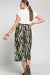 Jupe-culotte, imprimé zébré, jambes larges, taille élastique