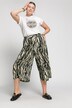 Jupe-culotte, imprimé zébré, jambes larges, taille élastique