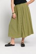 maxi rok, linnenblend, knopenlijst, deels elastische band
