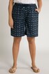 Pantalones cortos, peces, pernera estrecha, cintura elástica, microfibra