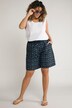 Pantalones cortos, peces, pernera estrecha, cintura elástica, microfibra
