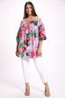 Bold Floral Off The Shoulder Carmen Style Cotton Blouse