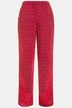 Ogee Print Elastic Waist Straight Leg Rose Fit Pants
