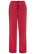 Kalhoty Rose, natahovací, potisk, široké nohavice, elastický pas