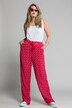 Ogee Print Elastic Waist Straight Leg Rose Fit Pants