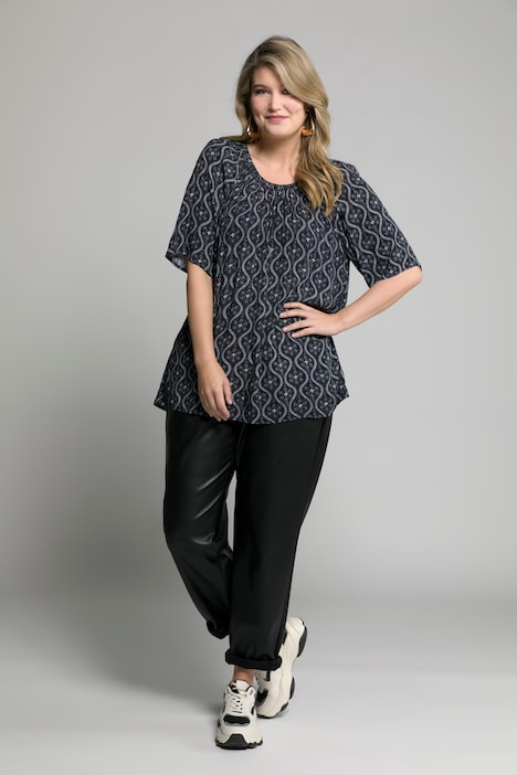 Ogee Print Off The Shoulder Carmen Fit Blouse | all Blouses | Blouses