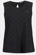 Top ze stanikiem, linia litery A, okrągły dekolt, bez rękawów