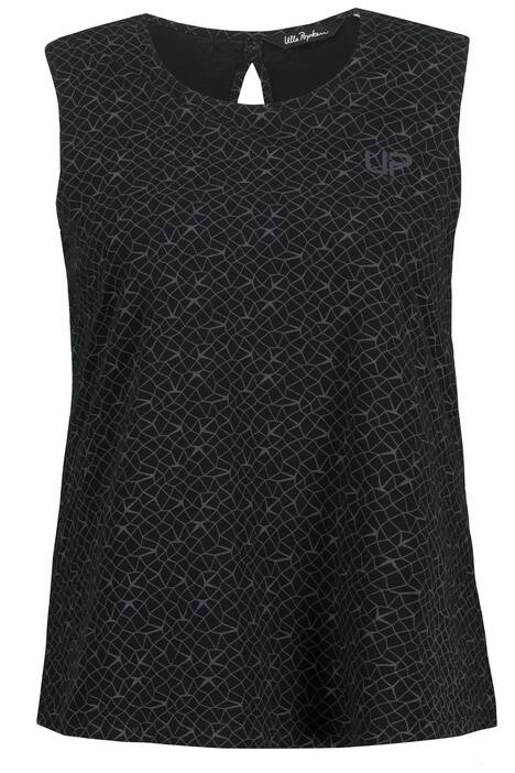 Top s bustierem, A střih, kulatý výstřih, bez rukávů