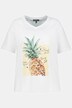 FRESH FRUIT Pineapple Print V-Neck Tee