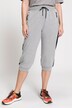 Mesh Inset Elastic Waist Capri Joggers
