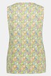 Top w tropikalny wzór, Classic, Fit, dekolt w szpic, bez rękawów
