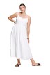 Maxi šaty, A střih, mušelín, špagetová ramínka, volán