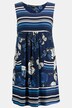 Vestido, mariposa, cuello redondo, sin mangas