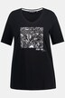Camiseta, cómic, corte clásico, escote en V, media manga