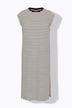 Jersey Kleid, oversized, Ringel, Rundhals, ärmellos