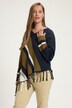 Pullover, Zipfelsaum, V-Ausschnitt, Langarm, Biobaumwolle