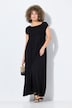 Kleid, A-Linie, gesmokt, Carré-Ausschnitt, Halbarm