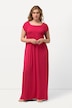 Kleid, A-Linie, gesmokt, Carré-Ausschnitt, Halbarm