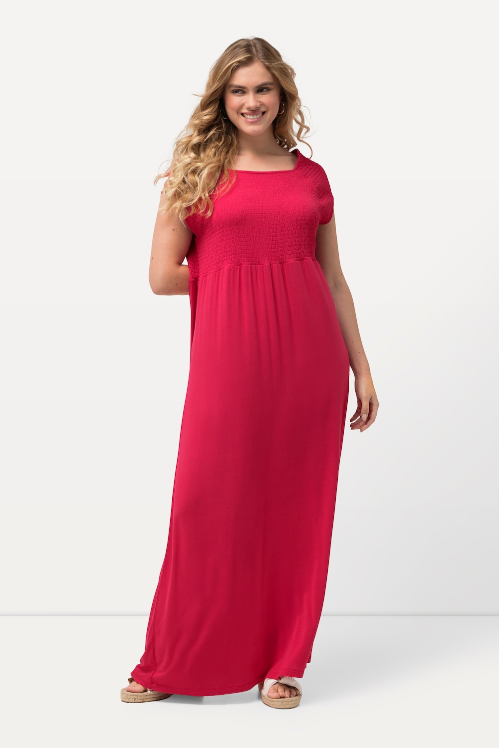 Große Größen Kleid, Damen, rosa, Größe: 50/52, Viskose, Ulla Popken