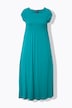 Kleid, A-Linie, gesmokt, Carré-Ausschnitt, Halbarm