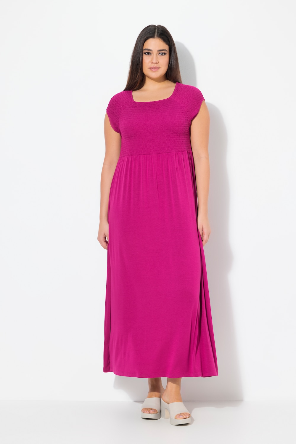 Große Größen Kleid, Damen, rosa, Größe: 54/56, Viskose, Ulla Popken
