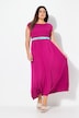 Kleid, A-Linie, gesmokt, Carré-Ausschnitt, Halbarm