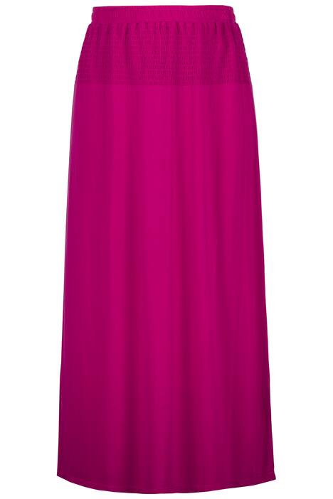 Mačkaná sukně, A střih, elastický pas