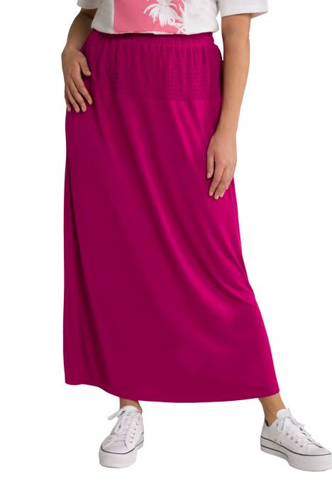 Mačkaná sukně, A střih, elastický pas