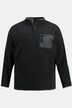 Pull en polaire de trekking JAY-PI, outdoor, manches longues, col montant, patte de boutonnage