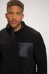 Pull en polaire de trekking JAY-PI, outdoor, manches longues, col montant, patte de boutonnage