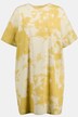 Ekstra long shirts, lige pasform, batikprint, rund hals, halværmer.