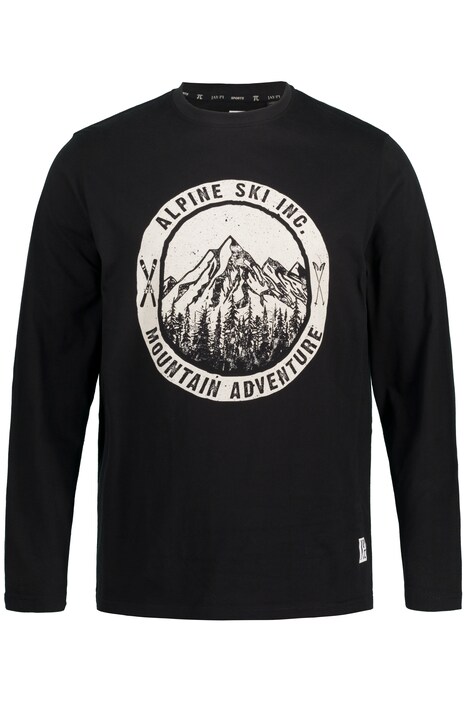 tričko, kolekce lyže, dlouhé rukávy, potisk Alpine Ski