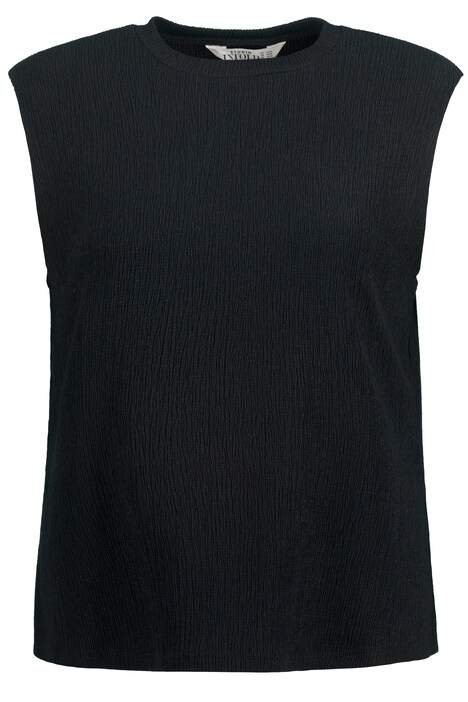 Top, strukturovaný žerzej, Classic střih, kulatý výstřih