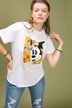 T-shirt z Myszką Miki, oversized, okrągły dekolt, krótki rękaw