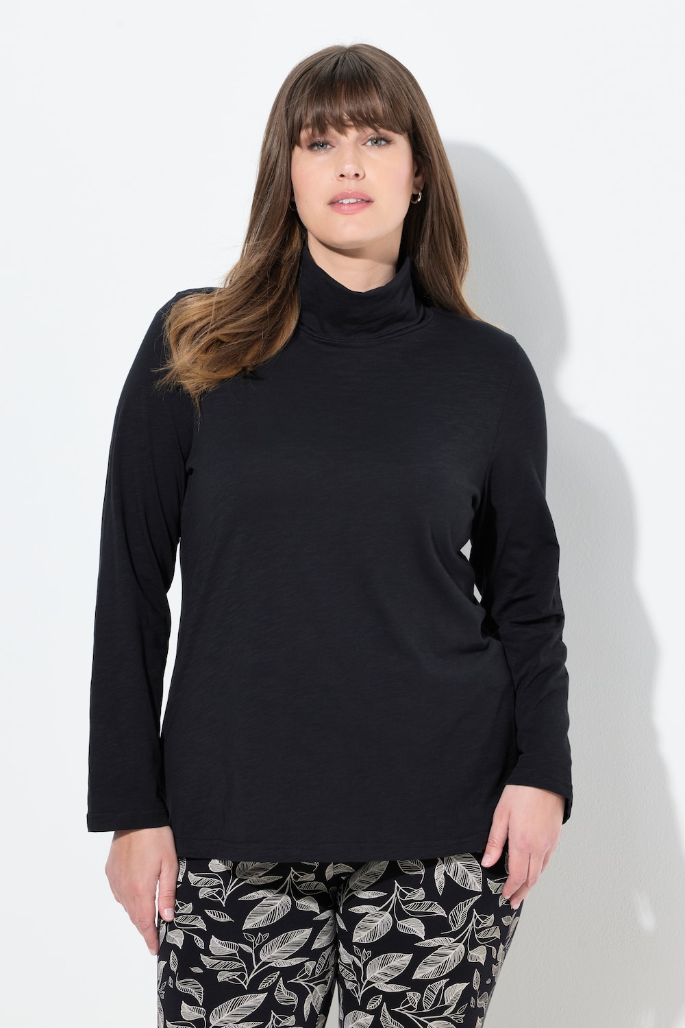 Große Größen Shirt, Damen, schwarz, Größe: 54/56, Baumwolle, Ulla Popken