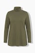 Shirt, met col, slim, lange mouwen, biologische katoen